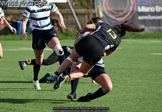 2024-02-25 Amatori Union Rugby Milano-Rugby CUS Milano Erinni (5-36)